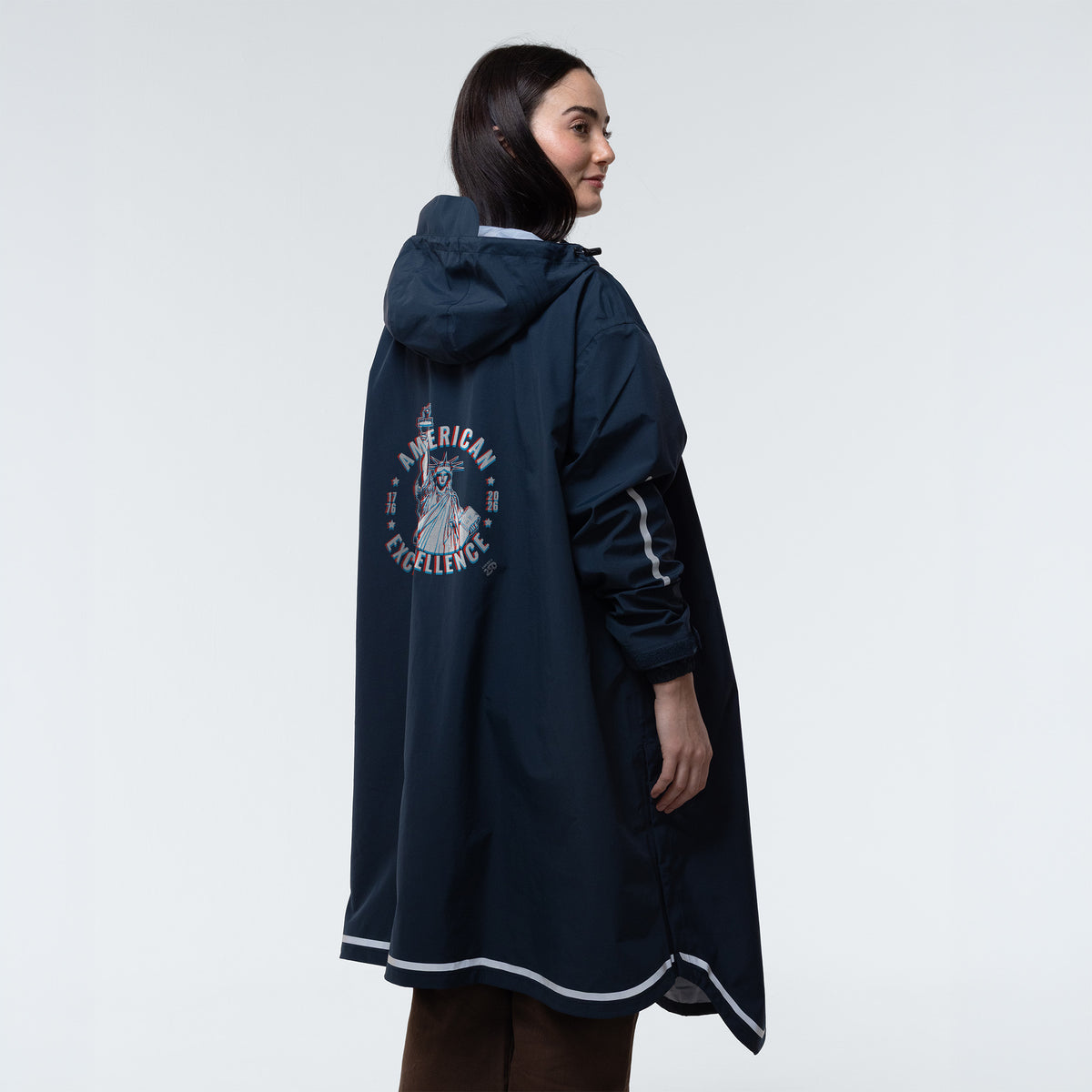 Folds of Honor Women’s Stride Pullover Poncho – America250