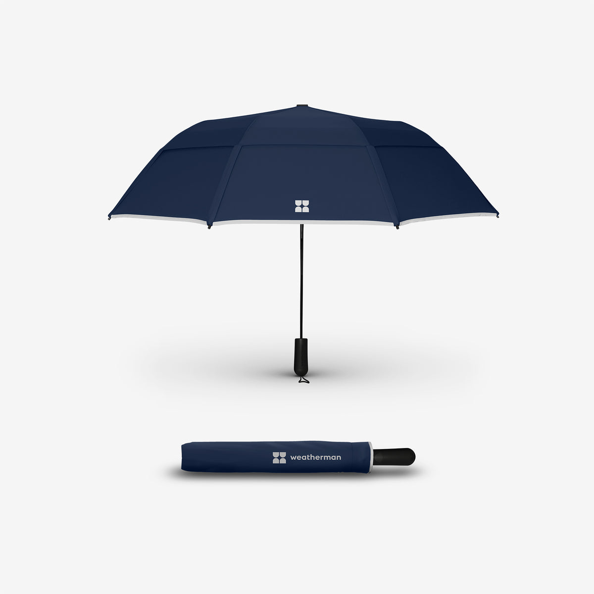Navy Blue Trek Umbrella front product image