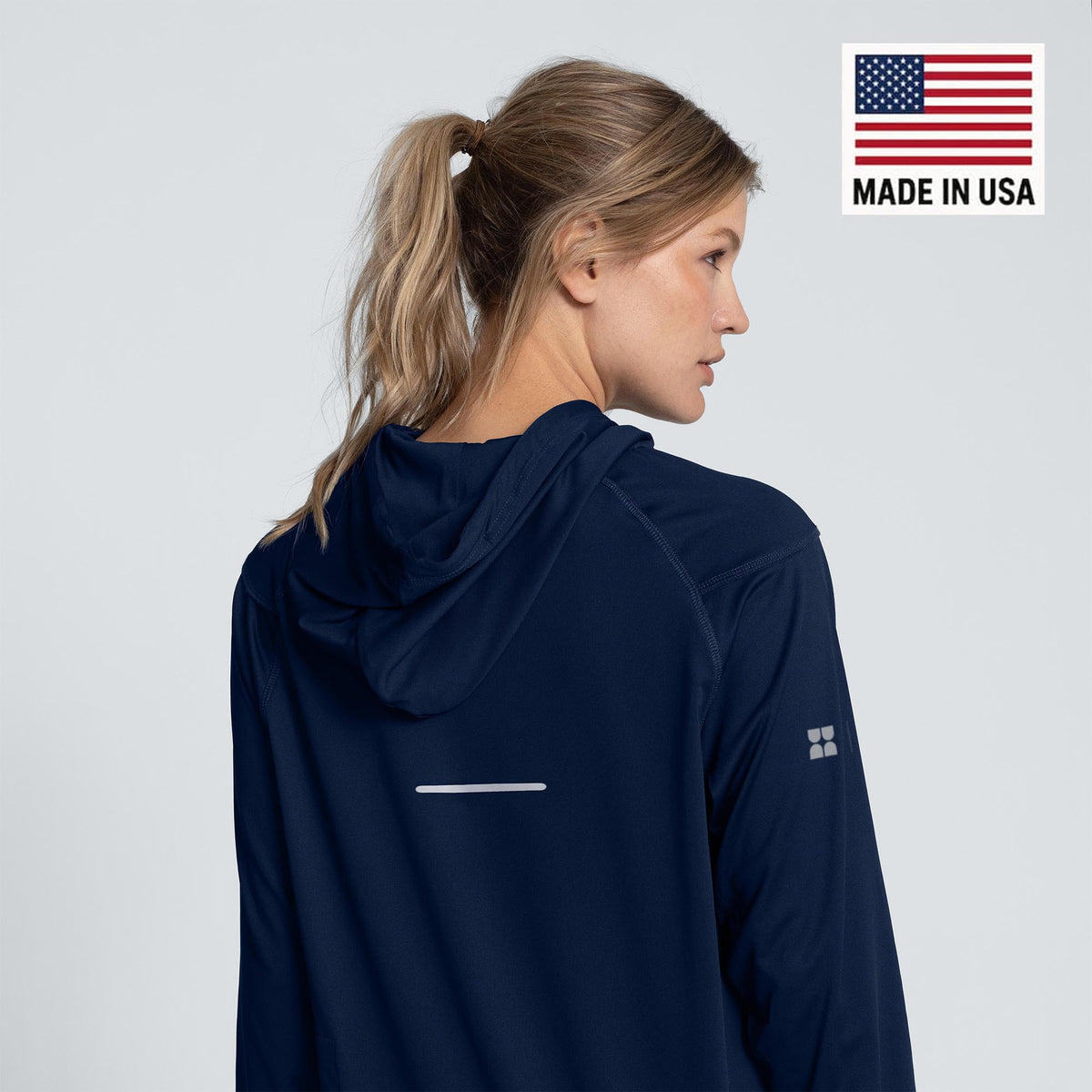 Folds of Honor Women's UPF 50+ Hooded Sun Shirt – America250