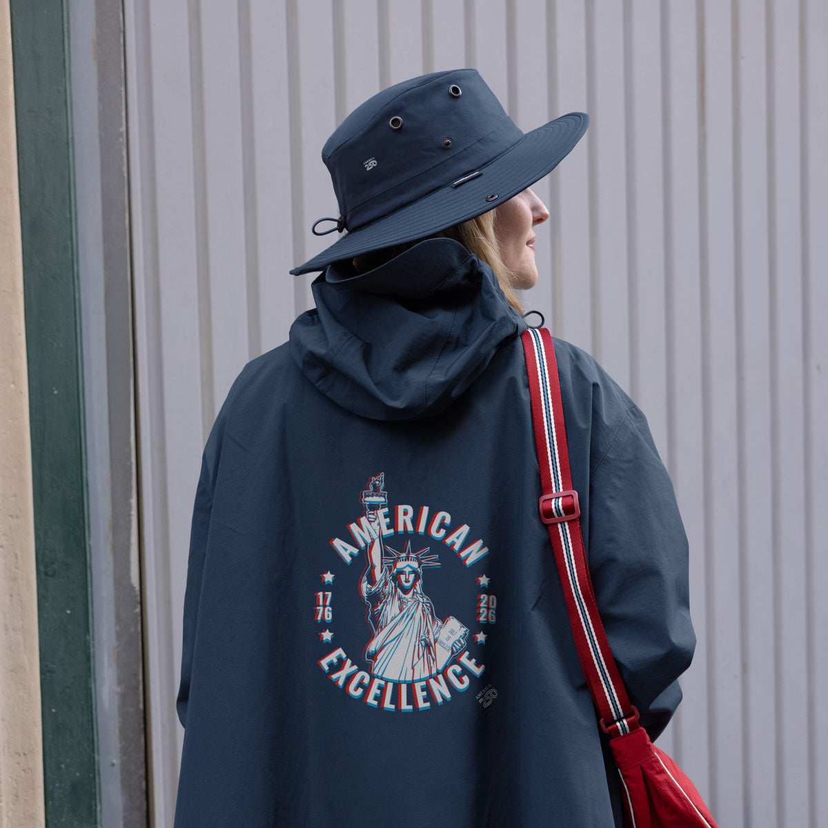 Folds of Honor Women’s Stride Pullover Poncho – America250