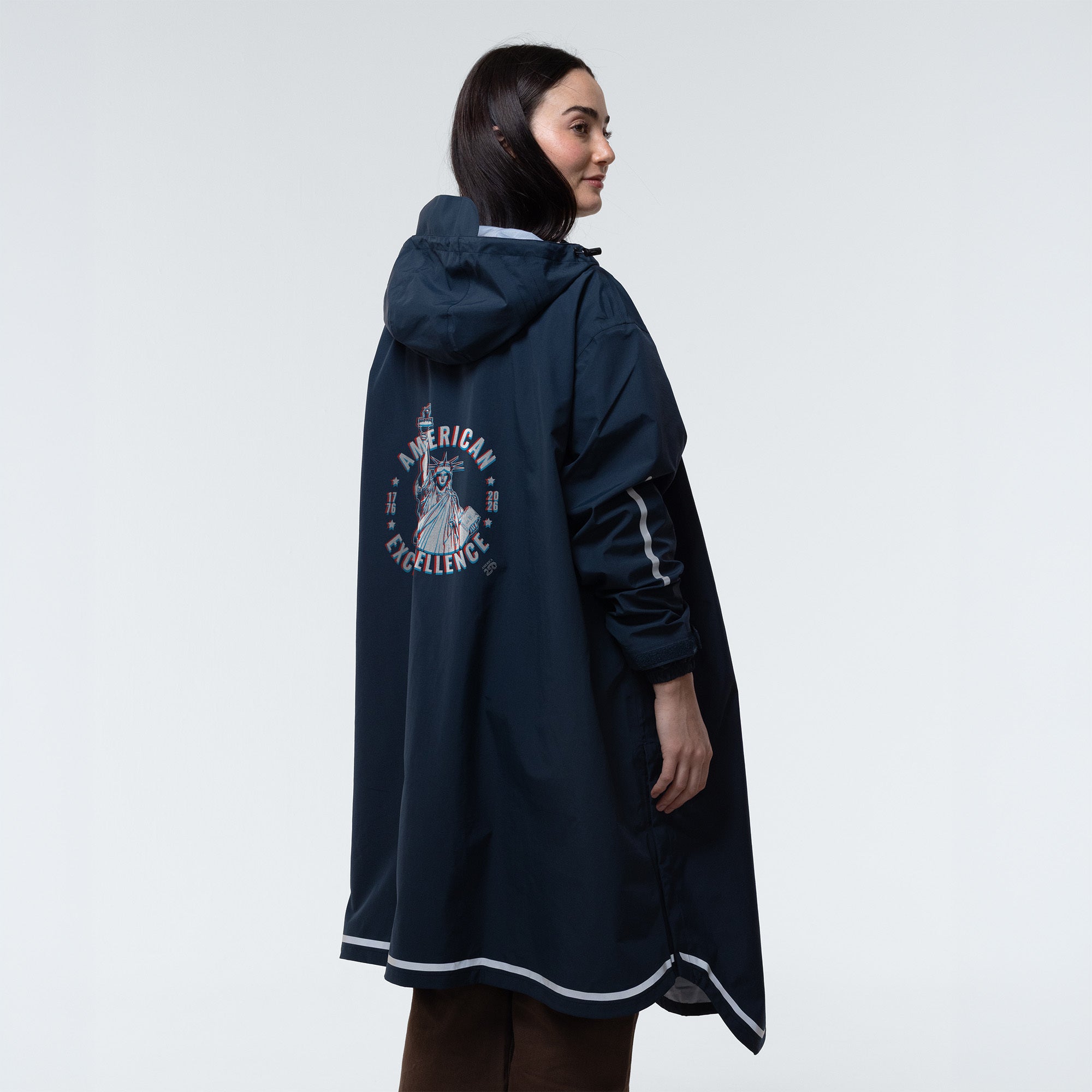 Folds of Honor Women’s Stride Pullover Poncho – America250