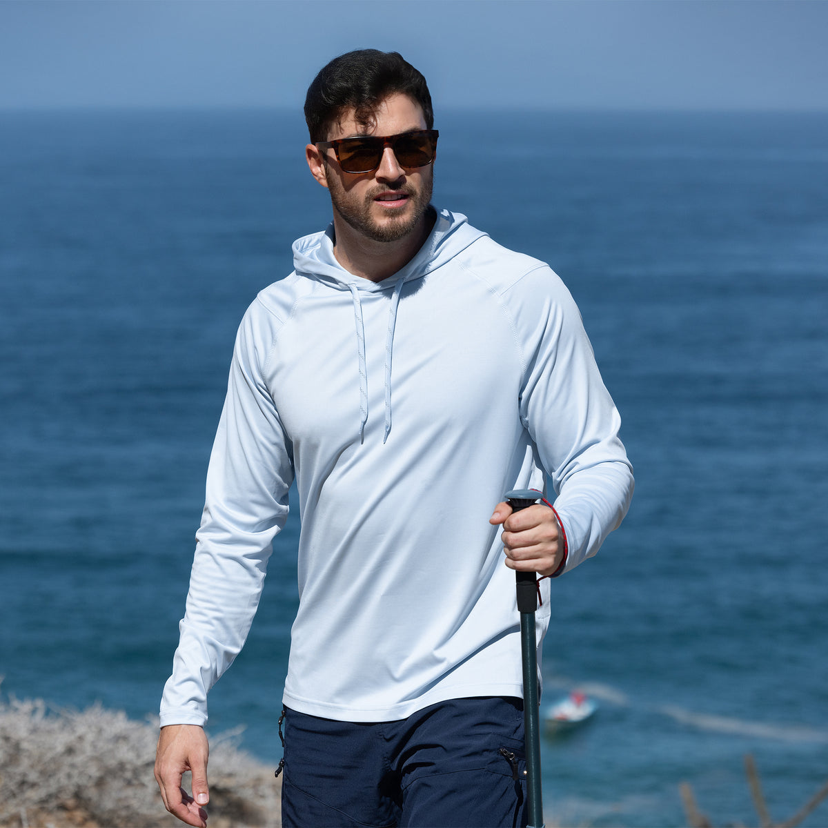 Men's UPF 50+ Hooded Sun Shirt